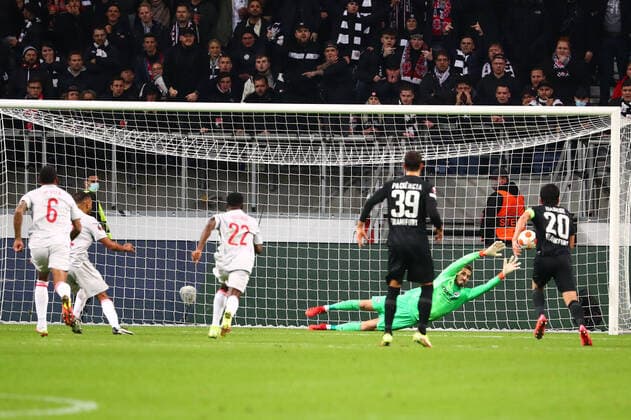 Eintracht Frankfurt vs Olympiakos Piraeus, Football, Europa League, 21 10 2021 Eintracht Frankfurt vs Olympiakos Piraeus, Football, Europa League, 21 10 2021 Frankfurt Copyright: xEibner-Pressefotox EP_RWS
