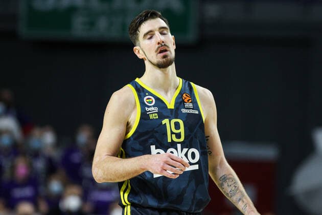 October 21, 2021, MADRID, MADRID, SPAIN: Nando de Colo of Fenerbahce lamenting during Turkish Airlines Euroleague basketball match between Real Madrid and Fenerbahce at Wizink Center on October 21th, 2021 in Madrid, Spain. MADRID SPAIN - ZUMAa181 20211021_zaa_a181_077 Copyright: xIrinaxR.xHipolitox
