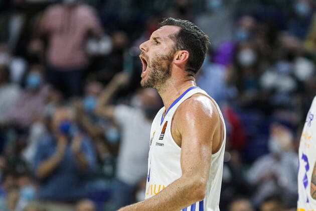 October 21, 2021, MADRID, MADRID, SPAIN: Rodolfo Fernandez Farres Rudy of Real Madrid gestures during Turkish Airlines Euroleague basketball match between Real Madrid and Fenerbahce at Wizink Center on October 21th, 2021 in Madrid, Spain. MADRID SPAIN - ZUMAa181 20211021_zaa_a181_111 Copyright: xIrinaxR.xHipolitox