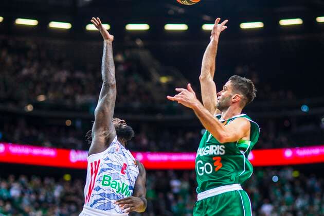 2021-10-21 Kaunas Lithuania. Zalgiris Kaunas plays vs Bayern Munich Euroleague basketball game in Kaunas arena on Thursday 21 of October 2021. Kaunas Lithuania KKF20211021_3945  Copyright: xKarolisxKavolelisx Euroleague basketball sport