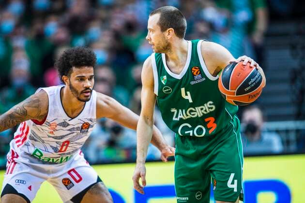 2021-10-21 Kaunas Lithuania. Zalgiris Kaunas plays vs Bayern Munich Euroleague basketball game in Kaunas arena on Thursday 21 of October 2021. Kaunas Lithuania KKF20211021_3966  Copyright: xKarolisxKavolelisx Euroleague basketball sport