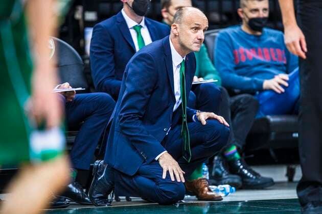 2021-10-21 Kaunas Lithuania. Zalgiris Kaunas plays vs Bayern Munich Euroleague basketball game in Kaunas arena on Thursday 21 of October 2021. Kaunas Lithuania KKF20211021_3979  Copyright: xKarolisxKavolelisx Euroleague basketball sport