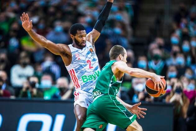 2021-10-21 Kaunas Lithuania. Zalgiris Kaunas plays vs Bayern Munich Euroleague basketball game in Kaunas arena on Thursday 21 of October 2021. Kaunas Lithuania KKF20211021_3980  Copyright: xKarolisxKavolelisx Euroleague basketball sport