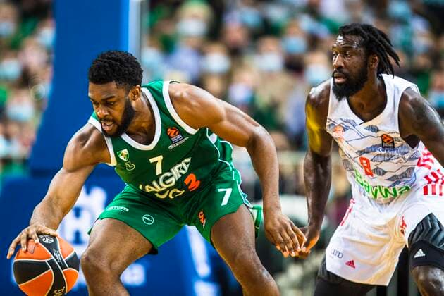 2021-10-21 Kaunas Lithuania. Zalgiris Kaunas plays vs Bayern Munich Euroleague basketball game in Kaunas arena on Thursday 21 of October 2021. Kaunas Lithuania KKF20211021_3958  Copyright: xKarolisxKavolelisx Euroleague basketball sport