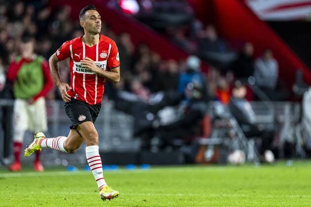 EINDHOVEN, Netherlands, 21-10-2021, football, Philips stadium, Europa League, season 2021 2022, during the match PSV - Monaco, PSV player Eran Zahavi PSV - Monaco  x14005966x Copyright: