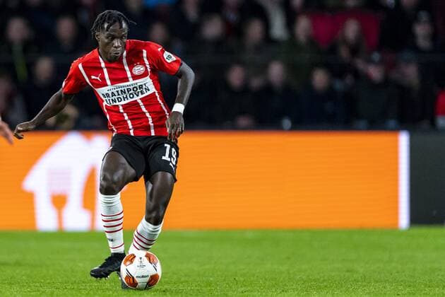 EINDHOVEN, Netherlands, 21-10-2021, football, Philips stadium, Europa League, season 2021 2022, during the match PSV - Monaco, PSV player Armindo Bruma PSV - Monaco  x14005971x Copyright: