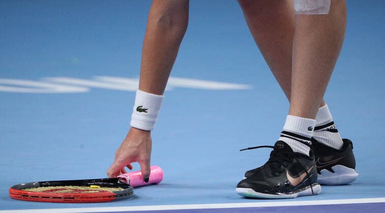 MOSCOW, RUSSIA - OCTOBER 22, 2021: Russia s Anastasia Pavlyuchenkova in her womenâ€™s singles quarterfinal tennis match against the Czech Republic s Marketa Vondrousova at the VTB Kremlin Cup 2021 at Irina Viner-Usmanova Rhythmic gymnastics, Rhythmische Sportgymnastik, RSG Center. Mikhail Tereshchenko TASS  TS115365