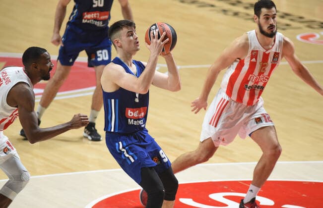Jonas Mattisseck, 9 of Alba Berlin baskeball Crvena zvezda Euroleague Alba Berlin, Aleksandar Nikolic Pionir arena, Beolgrade 22.10.2021. godine NP 