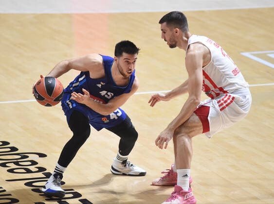 Tamir Blatt, 45 of Alba Berlin basketball Crvena zvezda Euroleague Alba Berlin, Aleksandar Nikolic Pionir arena, Beolgrade 22.10.2021. godine NP 