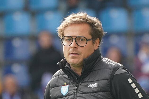 GER, Football, 3 Liga, 2021 2022, 13 Matchday, 1 FC Magdeburg Viktoria 1889 Berlin, 23 10 2021, Coach Benedetto Muzzicato Viktoria Berlin DFB DFL REGULATES PROHIBIT ANY USE OF PHOTOGRAPHS AS IMAGE SEQUENCES AND OR QUASI VIDEO, GER, Football, 3 Liga, 2021 2022, 13 Matchday, 1 FC Magdeburg Viktoria 1889 Berlin, 23 10 2021, Magdeburg Copyright: xSchulz Eibner-Pressefotox ep_eer