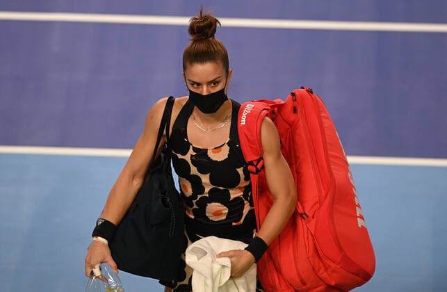 6679035 23.10.2021 Greece s Maria Sakkari is seen after the women s singles semifinal tennis match against Russia s Ekaterina Alexandrova at the Kremlin Cup, in Moscow, Russia. Alexey Filippov Sputnik Russia Tennis Kremlin Cup  73e3e29b03d31678
