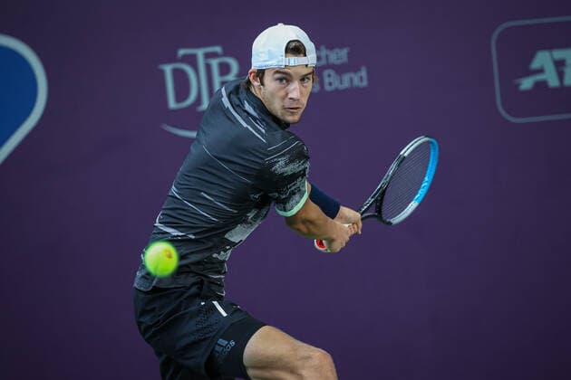 Henri SQUIRE GER , ITF Tennis Future Hamburg 2021 M25 and W25, Hamburg, Hamburg Tennis Association, 23 10 2021,