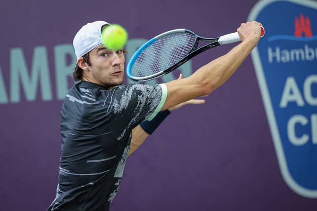 Henri SQUIRE GER , ITF Tennis Future Hamburg 2021 M25 and W25, Hamburg, Hamburg Tennis Association, 23 10 2021,