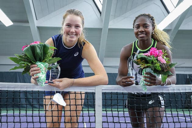 2 Place Olivia GADECKI AUS and Sada NAHIMANA BDI , ITF Tennis Future Hamburg 2021 M25 and W25, Hamburg, Hamburg Tennis Association, 23 10 2021,