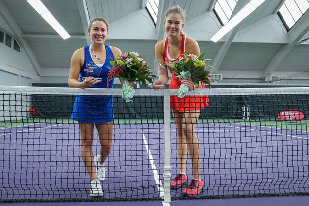 Winners 2021 Ylena IN ALBON SUI and Kamilla BARTONE LAT , ITF Tennis Future Hamburg 2021 M25 and W25, Hamburg, Hamburg Tennis Association, 23 10 2021,