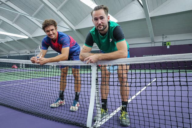 2 Place Vladyslav ORLOV UKR and Viktor DURASOVIC NOR , ITF Tennis Future Hamburg 2021 M25 and W25, Hamburg, Hamburg Tennis Association, 23 10 2021,