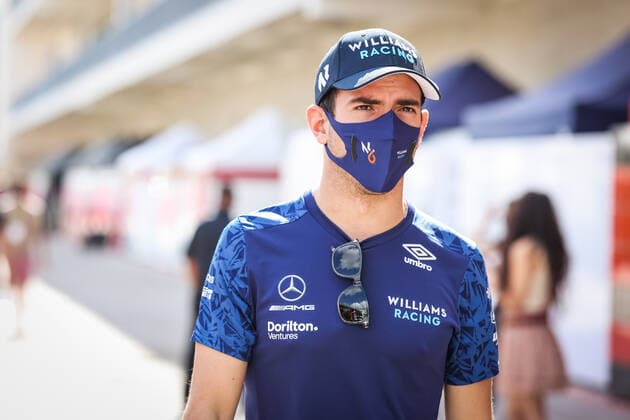LATIFI Nicholas (can), Williams Racing F1 FW43B, portrait during the Formula 1 Aramco United States Grand Prix 2021, 17th round of the 2021 FIA Formula One World Championship, WM, Weltmeisterschaft from October 21 to 24, 2021 on the Circuit of the Americas, in Austin, Texas, United States of American - F1 - UNITED STATES GRAND PRIX 2021 DPPI Panoramic  00121035_AV6_6878