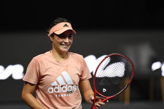 Qualifications for WTA, Tennis Damen 250 Transylvania Open 2021 in Cluj-Napoca Romania, 23 October 2021 in BT Arena Elena Gabriela Ruse (ROU) in action during free practice on day one of Qualifications for WTA 250 Transylvania Open 2021 in Cluj-Napoca Romania, 23 October 2021 in BT Arena Cluj-Napoca Cluj Romania Copyright: xAncaxTepeix