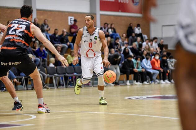 Barmer 2 Basketball Bundesliga ProB, Rheinstars Koeln vs Dragons Rhoendorf, 23 10 2021 Andrej Mangold RheinStars Koeln 0 , Barmer 2 Basketball Bundesliga ProB, Rheinstars Koeln vs Dragons Rhoendorf on 23 10 2021 at ASV Koeln in Koeln Nordrhein Westfalen Copyright: xBEAUTIFULxSPORTS Mueller-Laschetx