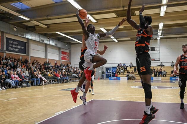 Barmer 2 Basketball Bundesliga ProB, Rheinstars Koeln vs Dragons Rhoendorf, 23 10 2021 John Joseph Saigge RheinStars Koeln 33 , Barmer 2 Basketball Bundesliga ProB, Rheinstars Koeln vs Dragons Rhoendorf on 23 10 2021 at ASV Koeln in Koeln Nordrhein Westfalen Copyright: xBEAUTIFULxSPORTS Mueller-Laschetx