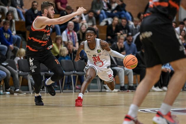 Barmer 2 Basketball Bundesliga ProB, Rheinstars Koeln vs Dragons Rhoendorf, 23 10 2021 John Joseph Saigge RheinStars Koeln 33 , Barmer 2 Basketball Bundesliga ProB, Rheinstars Koeln vs Dragons Rhoendorf on 23 10 2021 at ASV Koeln in Koeln Nordrhein Westfalen Copyright: xBEAUTIFULxSPORTS Mueller-Laschetx