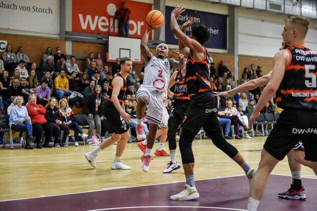 Barmer 2 Basketball Bundesliga ProB, Rheinstars Koeln vs Dragons Rhoendorf, 23 10 2021 Vincent Lamont Golson Jr RheinStars Koeln 2 , Barmer 2 Basketball Bundesliga ProB, Rheinstars Koeln vs Dragons Rhoendorf on 23 10 2021 at ASV Koeln in Koeln Nordrhein Westfalen Copyright: xBEAUTIFULxSPORTS Mueller-Laschetx