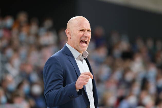 Denis Wucherer s Oliver Wuerzburg,Head Coach at the BBL match of MLP Academics Heidelberg vs s Oliver Wuerzburg in the 1 Basketball Bundesliga on 23 10 2021 MLP Academics Heidelberg vs s Oliver Wuerzburg, Basketball, Easycredit BBL, 23 10 2021 Heidelberg Copyright: xEibner-Pressefotox xMichaelxBermelx