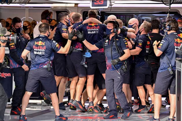 Red Bull Racing team, F1 Grand Prix of USA at Circuit of The Americas on October 23, 2021 in Austin, United States of America Photo by HOCH ZWEI Austin United States of America