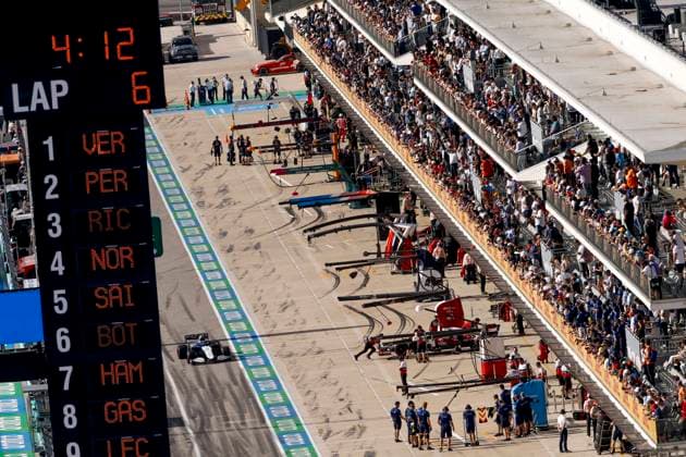 6 Nicholas Latifi CAN, Williams Racing , F1 Grand Prix of USA at Circuit of The Americas on October 23, 2021 in Austin, United States of America Photo by HOCH ZWEI Austin United States of America