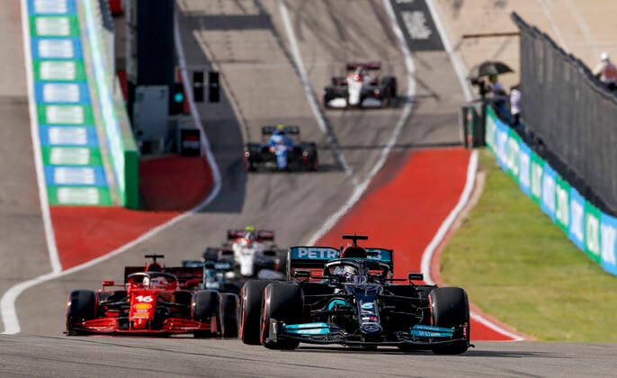 44 Lewis Hamilton GBR, Mercedes AMG Petronas F1 Team , F1 Grand Prix of USA at Circuit of The Americas on October 23, 2021 in Austin, United States of America Photo by HOCH ZWEI Austin United States of America