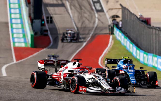 7 Kimi Raikkonen FIN, Alfa Romeo Racing ORLEN , F1 Grand Prix of USA at Circuit of The Americas on October 23, 2021 in Austin, United States of America Photo by HOCH ZWEI Austin United States of America