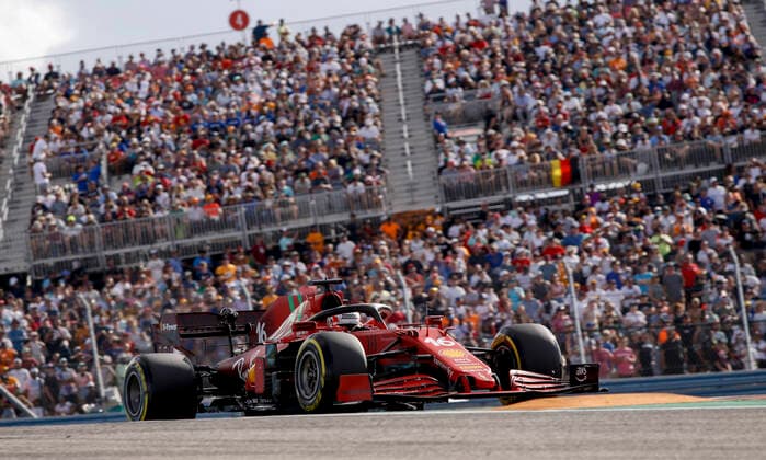 16 Charles Leclerc MON, Scuderia Ferrari Mission Winnow , F1 Grand Prix of USA at Circuit of The Americas on October 23, 2021 in Austin, United States of America Photo by HOCH ZWEI Austin United States of America