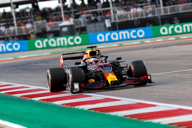 33 Max Verstappen NED, Red Bull Racing , F1 Grand Prix of USA at Circuit of The Americas on October 23, 2021 in Austin, United States of America Photo by HOCH ZWEI Austin United States of America