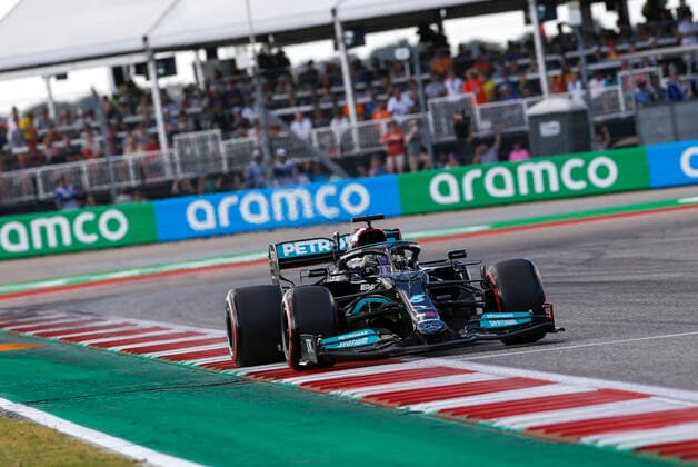44 Lewis Hamilton GBR, Mercedes AMG Petronas F1 Team , F1 Grand Prix of USA at Circuit of The Americas on October 23, 2021 in Austin, United States of America Photo by HOCH ZWEI Austin United States of America