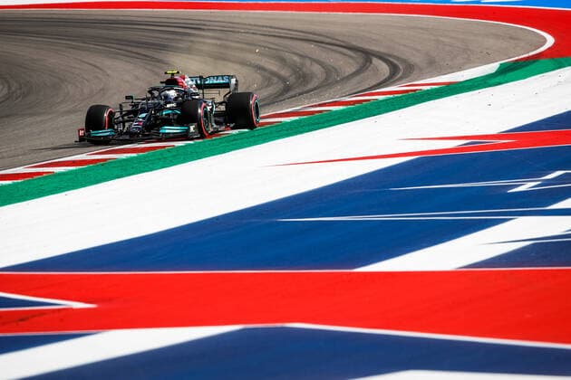 77 Valtteri Bottas FIN, Mercedes AMG Petronas F1 Team , F1 Grand Prix of USA at Circuit of The Americas on October 23, 2021 in Austin, United States of America Photo by HOCH ZWEI Austin United States of America