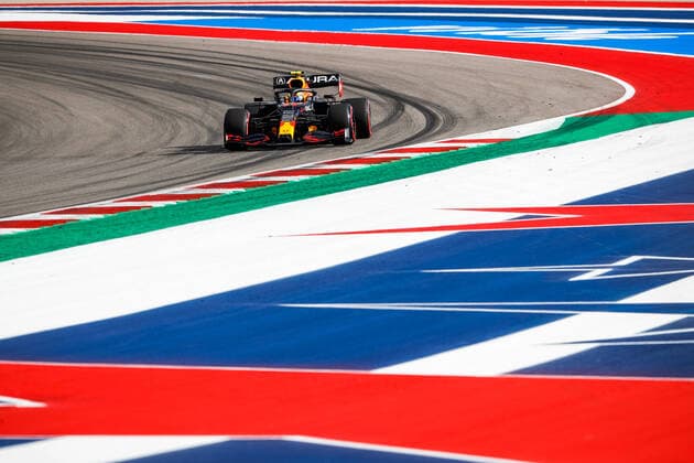 11 Sergio Perez MEX, Red Bull Racing , F1 Grand Prix of USA at Circuit of The Americas on October 23, 2021 in Austin, United States of America Photo by HOCH ZWEI Austin United States of America