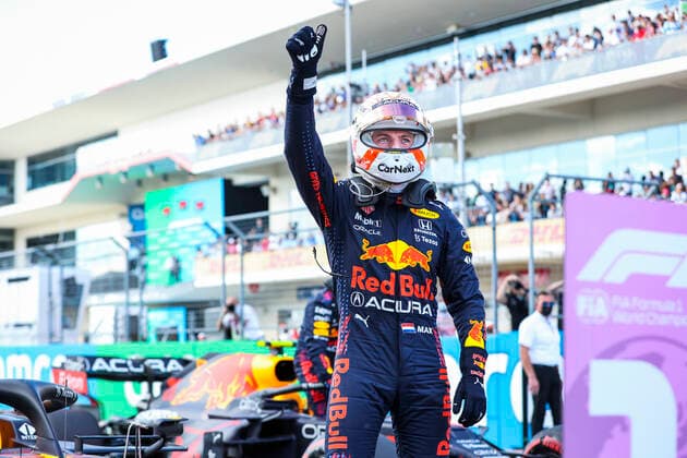 33 Max Verstappen NED, Red Bull Racing , F1 Grand Prix of USA at Circuit of The Americas on October 23, 2021 in Austin, United States of America Photo by HOCH ZWEI Austin United States of America