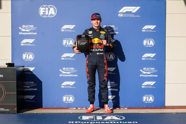 33 Max Verstappen NED, Red Bull Racing , F1 Grand Prix of USA at Circuit of The Americas on October 23, 2021 in Austin, United States of America Photo by HOCH ZWEI Austin United States of America