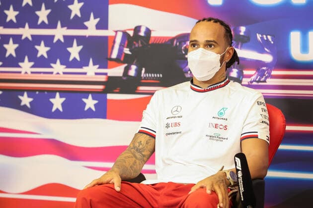 44 Lewis Hamilton GBR, Mercedes AMG Petronas F1 Team , F1 Grand Prix of USA at Circuit of The Americas on October 23, 2021 in Austin, United States of America Photo by HOCH ZWEI Austin United States of America