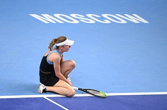 6679458 24.10.2021 Russia s Ekaterina Alexandrova is seen during the women s singles semifinal tennis match against Estonia?s Anett Kontaveit at the Kremlin Cup, in Moscow, Russia. Alexey Filippov Sputnik Russia Tennis Kremlin Cup  4eacc59413e3b1db