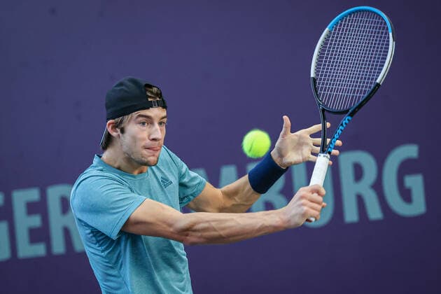 Henri SQUIRE GER , ITF Tennis Future Hamburg 2021 M25 and W25, Hamburg, Hamburg Tennis Association, 24 10 2021,