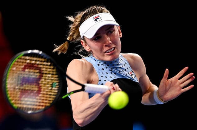 6679493 24.10.2021 Russia s Ekaterina Alexandrova returns a shot during the women s singles final tennis match against Estonia?s Anett Kontaveit at the Kremlin Cup, in Moscow, Russia. Alexey Filippov Sputnik Russia Tennis Kremlin Cup  4e2f11f063c99d00