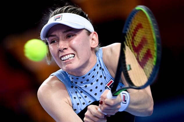 6679497 24.10.2021 Russia s Ekaterina Alexandrova returns a shot during the women s singles final tennis match against Estonia?s Anett Kontaveit at the Kremlin Cup, in Moscow, Russia. Alexey Filippov Sputnik Russia Tennis Kremlin Cup  763ca241fd9c4b26