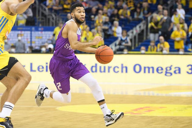Stephen Brown Jr BG Goettingen, 24 10 2021, BBL, Alba Berlin vs BG Goettingen, at Mercedes Benz Arena, GER, Berlin, 24 10 21, BBL, Alba vs BG Goettingen, Berlin. Copyright: xUwexKoch Eibner-Pressefotox EP_UKH