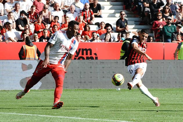 But - Alexis Claude Maurice (OGC Nice) FOOTBALL : OGC Nice vs Lyon - Ligue 1 Uber Eats - Nice - 24 10 2021 NorbertScanella Panoramic 