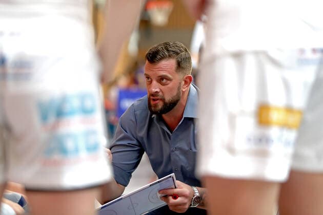 GSD zje123 Basketball Bundesliga Women Medical Instinct Violets BG74 GiroLive Panthers Osnabrück Osnabrück coach Aleksandar Cuic