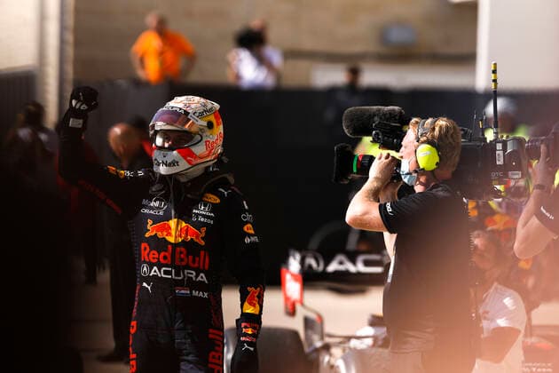 VERSTAPPEN Max (ned), Red Bull Racing Honda RB16B, portrait during the Formula 1 Aramco United States Grand Prix 2021, 17th round of the 2021 FIA Formula One World Championship, WM, Weltmeisterschaft from October 21 to 24, 2021 on the Circuit of the Americas, in Austin, Texas, United States of American - F1 - UNITED STATES GRAND PRIX 2021 - RACE DPPI Panoramic  00121036_F12021GP17USA_JK202600