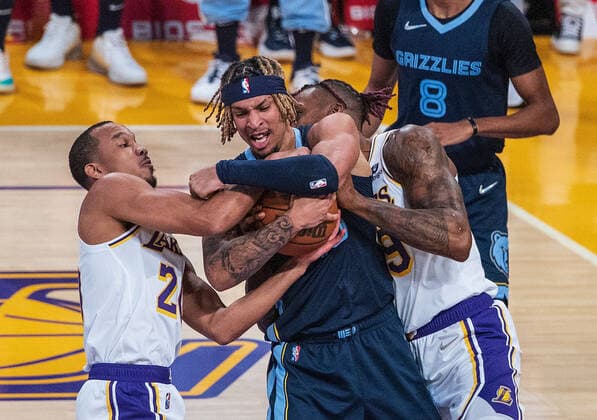 Basketball, NBA, Los Angeles Lakers - Memphis Grizzlies