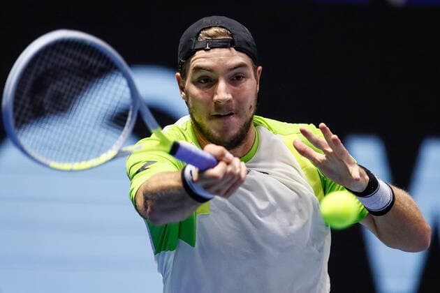 ATP, Tennis Herren St. Petersburg Open 2021 International Tennis Tournament Jan-Lennard Struff of Germany returns the ball to James Duckworth of Australia during the men s singles Round of 32 tennis match of the ATP 250 St. Petersburg Open 2021 International Tennis Tournament at the Sibur Arena on October 25, 2021 in Saint Petersburg, Russia. Saint Petersburg Russia  Copyright: xMikexKireevx kireev-notitle211025_np5NX