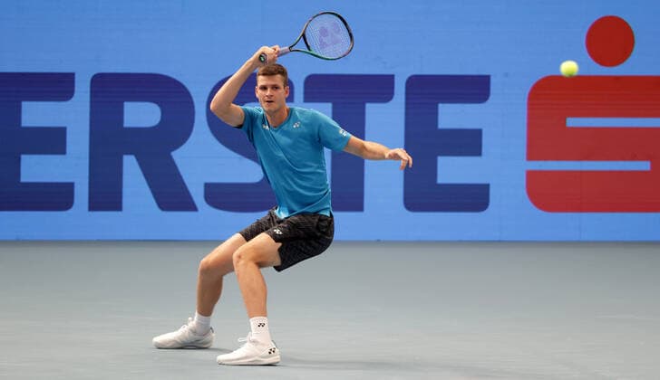 TENNIS - ATP, Tennis Herren Erste Bank Open VIENNA,AUSTRIA,25.OCT.21 - TENNIS - ATP World Tour, Erste Bank Open. Image shows Hubert Hurkacz (POL).  GEPAxpictures xWalterxLuger
